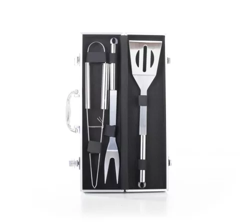 G21 Grillező segédeszköz szett, 3db, aluminium kofferben