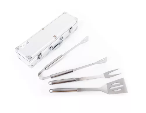 G21 Grillező segédeszköz szett, 3db, aluminium kofferben