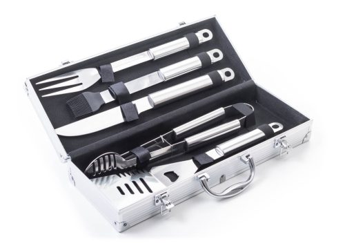 G21 Grillező segédeszköz szett, 5db, aluminium kofferben