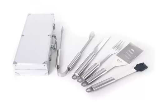 G21 Grillező segédeszköz szett, 5db, aluminium kofferben
