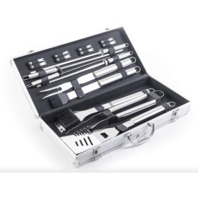 G21 Grillező segédeszköz szett 17 db, alumínium koffer