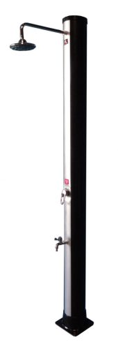 Solárna sprcha Hawaj UNO 38 L čierno-strieborná s dlhou hlavicou - poškodený obal