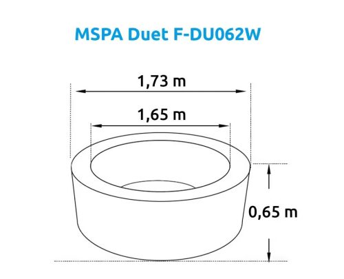Felfújható pezsgőfürdő Marimex MSPA Duet F-DU062W