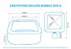 Felfújható pezsgőfürdő Marimex Greystone Deluxe Bubble Spa 6 NP + ajándék 160.000 Ft értékű **** Wellness utalvány