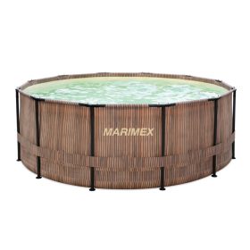   Medence Marimex Florida 3,66 x 1,22 m szkimmerrel – TEAK mintázat
