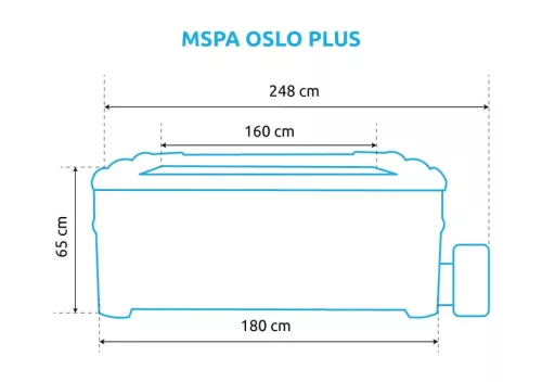 Marimex MSPA Oslo Plus F-OS063WP felfújható masszázsmedence