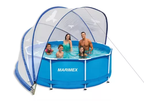 Marimex Pool House CABRIO medencetető, 5,50 m átmérővel – 4,57 m átmérőjű medencékhez.