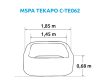 Felfújható pezsgőfürdő Marimex MSPA Tekapo C-TE062 + ajándék 120.000 Ft értékű **** Wellness utalvány