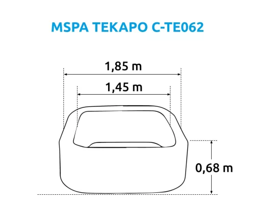 Felfújható pezsgőfürdő Marimex MSPA Tekapo C-TE062