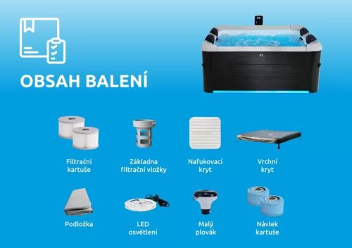 Felfújható pezsgőfürdő Marimex MSPA OSLO fix szerkezettel