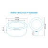 Felfújható masszázsmedence Marimex MSPA TIDAL-ECO F-TD066WE