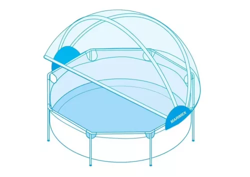 Marimex Medencekupola Pool House Control 3,66 m