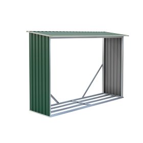 G21 WOH 181 Tüzifa tároló- 242 x 75 cm, zöld