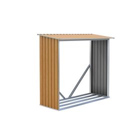 G21 WOH 136 Tüzifa tároló - 182 x 75 cm, barna