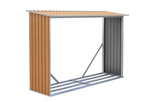 G21 WOH 181 Tüzifa tároló - 242 x 75 cm, barna