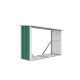 G21 WOH 335 tüzifa tároló - 242 x 89 cm, zöld