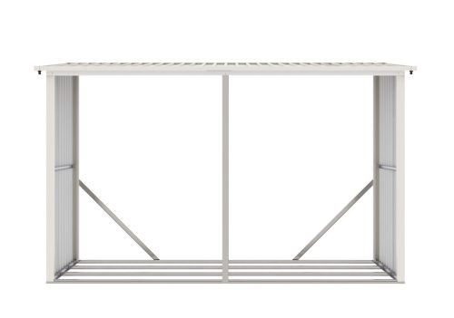 G21 WOH 682 tüzifa tároló - 302 x 119 cm, zöld