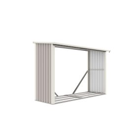 G21 WOH 335 tüzifa tároló - 242 x 89 cm, szürke