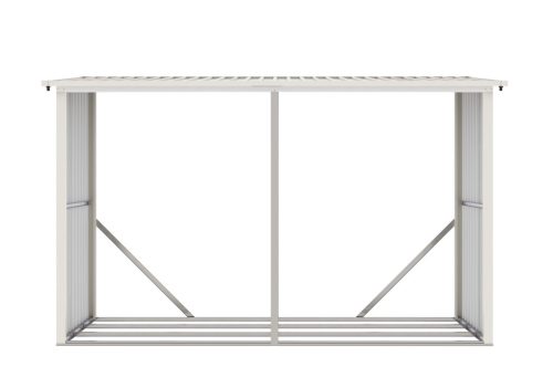 G21 WOH 682 tüzifa tároló - 302 x 119 cm, szürke