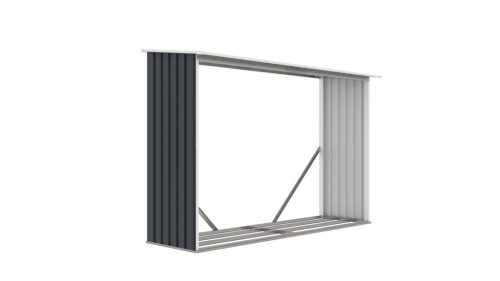 G21 WOH 181 Tüzifa tároló - 242 x 75 cm, antracit