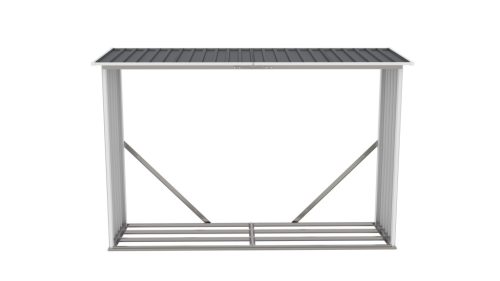 G21 WOH 181 Tüzifa tároló - 242 x 75 cm, antracit