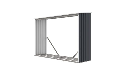 G21 WOH 181 Tüzifa tároló - 242 x 75 cm, antracit