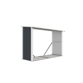 G21 WOH 335 tüzifa tároló - 242 x 89 cm, antracit