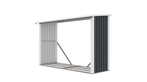 G21 WOH 335 tüzifa tároló - 242 x 89 cm, antracit