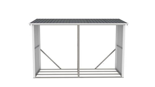 G21 WOH 682 tüzifa tároló - 302 x 119 cm, antracit