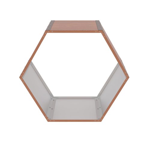 G21 HEX 53 Tüzifa tároló - 92 x 60 cm, barna