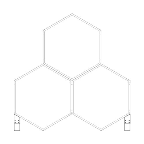 Támasz a G21 HEX tüzifatárolóhoz, 2 db/csomag