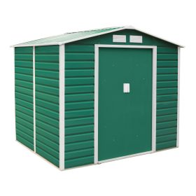   G21 GAH 407 Kerti ház, szerszámtároló, 213 x 191 cm, acéllemez, zöld, +ajándék 80000Ft értékű****wellness utalvány