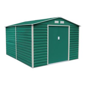   G21 GAH 1085 Kerti ház, szerszámtároló, 340 x 319 cm, acéllemez, zöld, +ajándék 80000Ft értékű****wellness utalvány