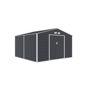   G21 GAH 1085 Kerti ház, szerszámtároló, 340 x 319 cm, acéllemez, antracit, +ajándék 120000Ft értékű****wellness utalvány