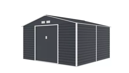 G21 GAH 1085 Kerti ház, szerszámtároló, 340 x 319 cm, acéllemez, antracit, +ajándék 120000Ft értékű****wellness utalvány