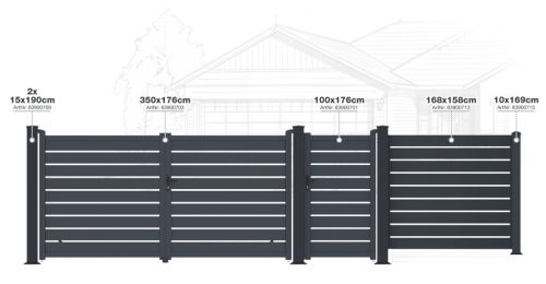 Kapu G21 Reno 100x176 cm bal, antracit