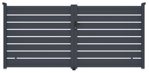 Kapu G21 Reno 350x158 cm kétszárnyú, antracit színű