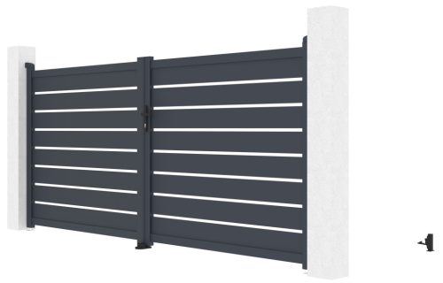 Kapu G21 Reno 350x158 cm kétszárnyú, antracit színű