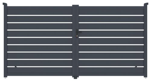 Kapu G21 Reno 350x176 cm kétszárnyú, antracit színű