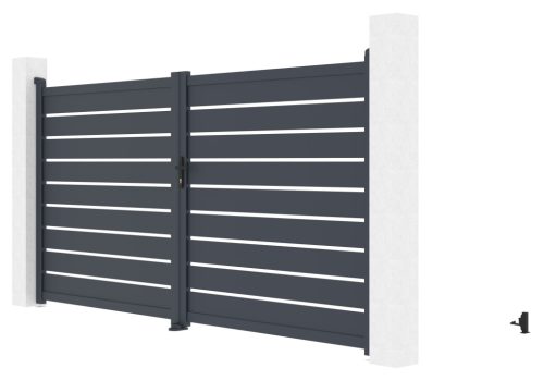 Kapu G21 Reno 350x176 cm kétszárnyú, antracit színű