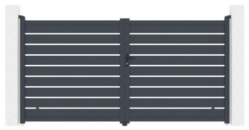 Kapu G21 Reno 350x176 cm kétszárnyú, antracit színű