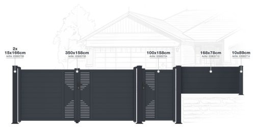 Kapu G21 Marion 100x158 cm bal, antracit