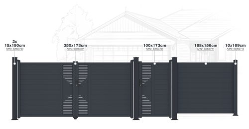 Kapu G21 Marion 100x173 cm, bal, antracit