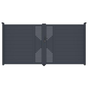 G21 Marion 350x173 cm kétszárnyú kapu, antracit