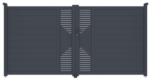 G21 Marion 350x173 cm kétszárnyú kapu, antracit