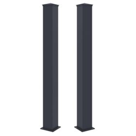 G21 oszlop kapuhoz 15x166 cm, lábazattal, antracit, 2 db