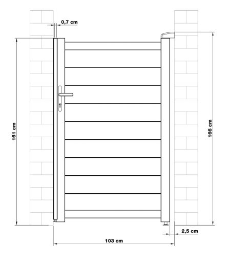 G21 Orlando kapu, 100 × 158 cm, bal, antracit