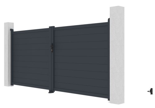 G21 Orlando 350x158 cm-es kétszárnyú kapu, antracit színben