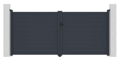 G21 Orlando 350x158 cm-es kétszárnyú kapu, antracit színben