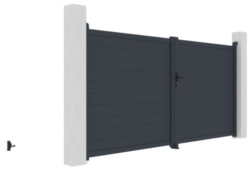 G21 Orlando 350x173 cm-es kétszárnyú kapu, antracit színben
